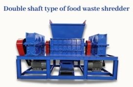 What is the double shaft type of food waste shredder?